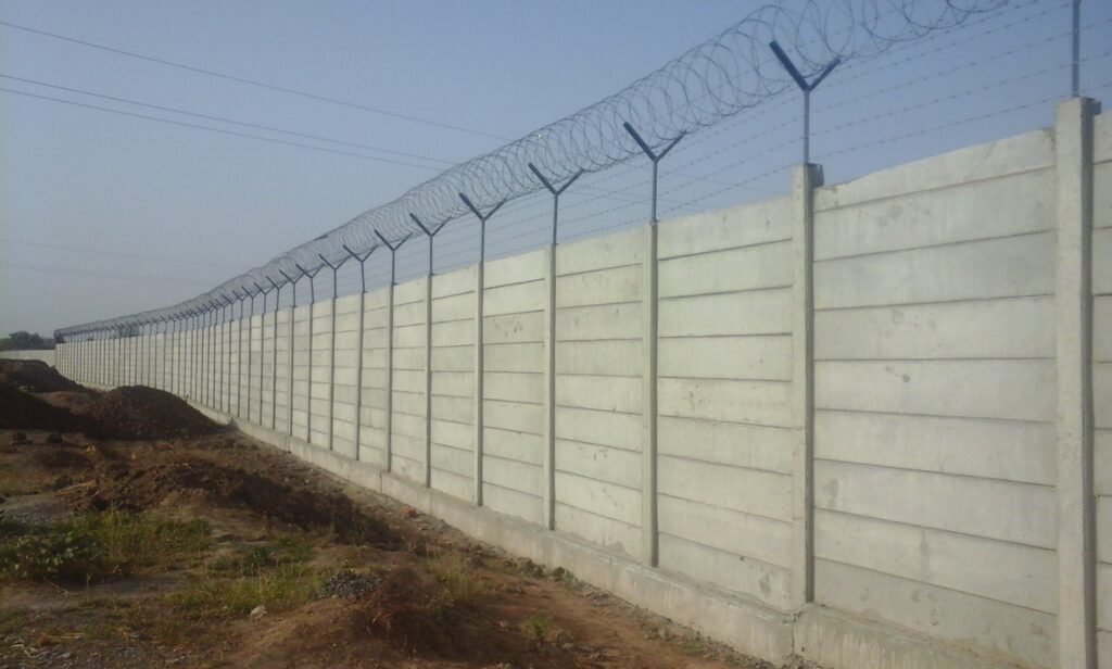 concrete slab and wall